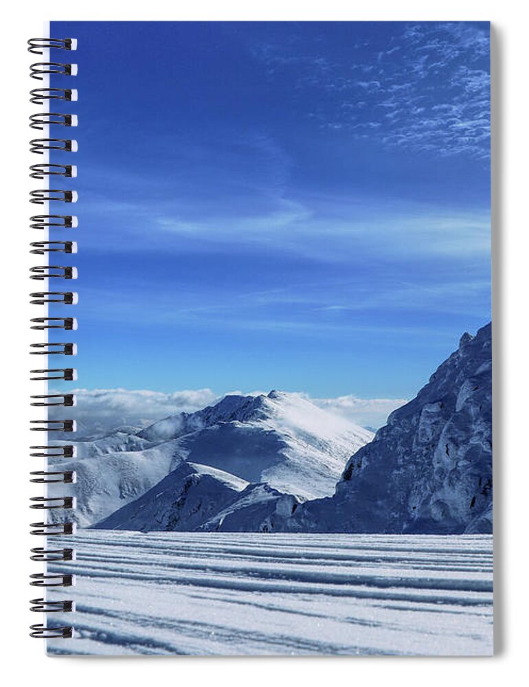Monochrome Spiral Notebook featuring the photograph National park of Low Tatras by Vaclav Sonnek