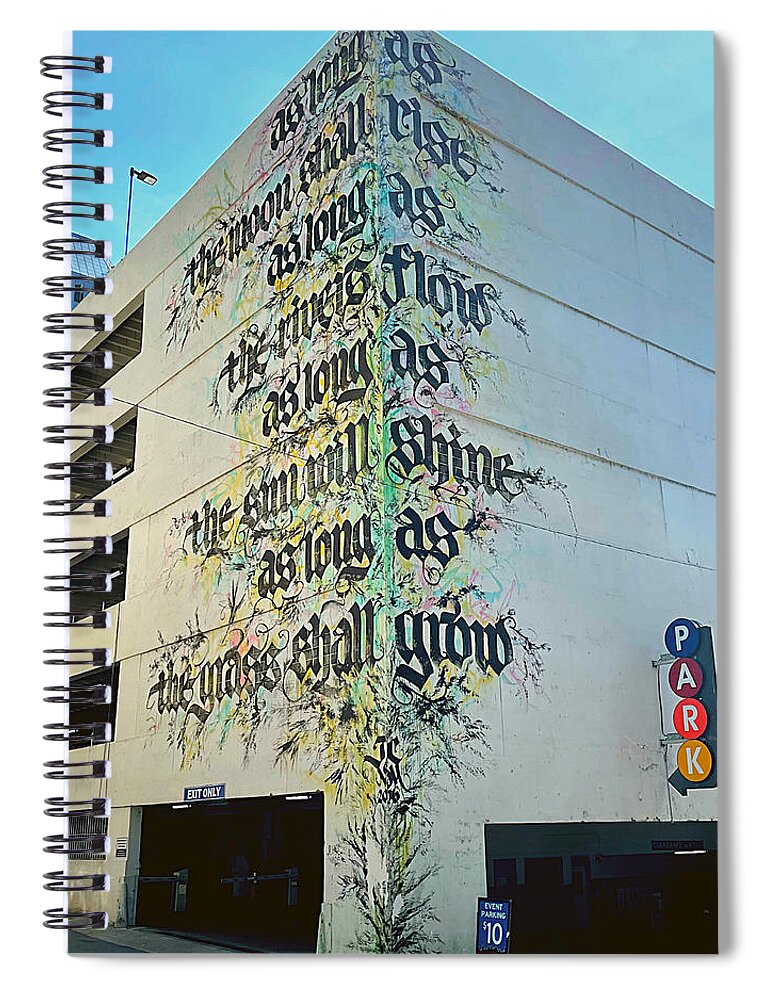 Quote Spiral Notebook featuring the photograph So Quoth The Corner by Lee Darnell