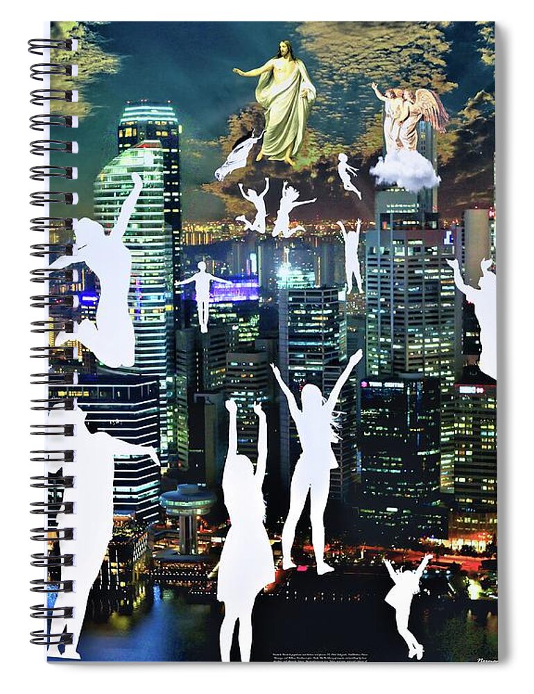Rapture Spiral Notebook featuring the digital art So Shall we Ever Be by Norman Brule