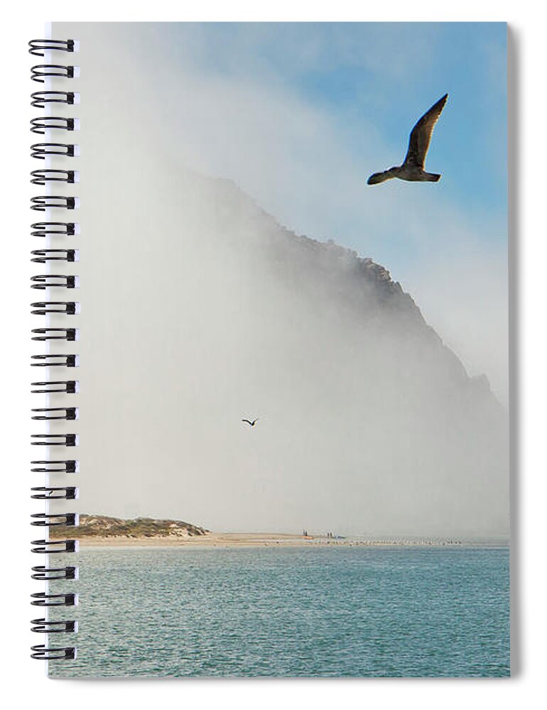 Fog Spiral Notebook featuring the photograph Soaring Through the Mist by Gina Cinardo