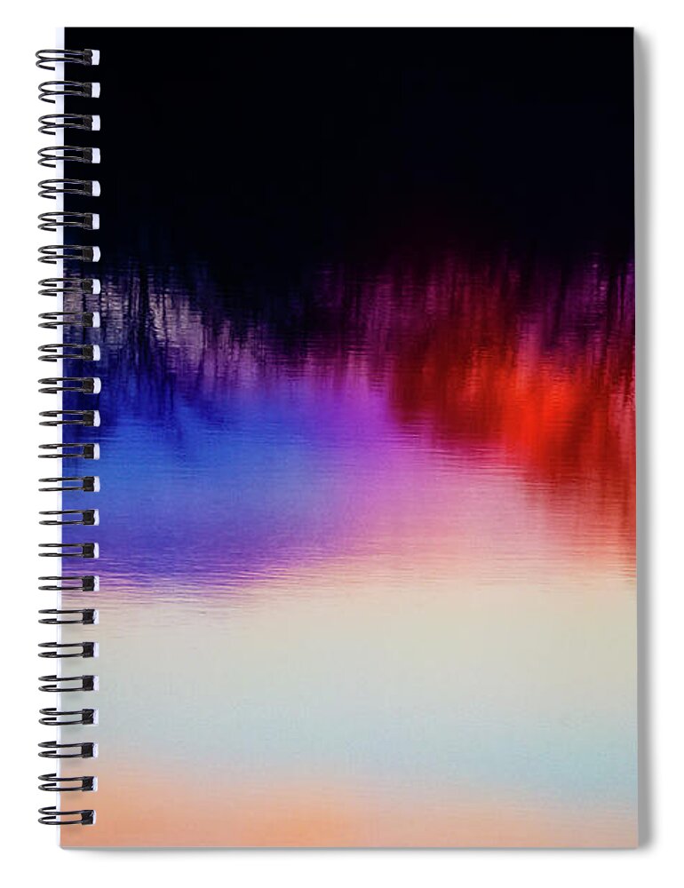 Abstract Spiral Notebook featuring the photograph Soft Colors on Water by Al Griffin