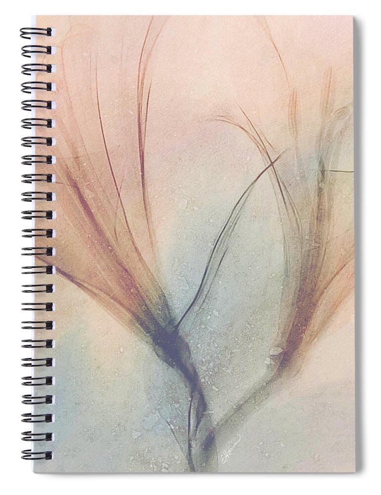Lilies Spiral Notebook featuring the digital art Soft Light Lilies by Cindy Collier Harris