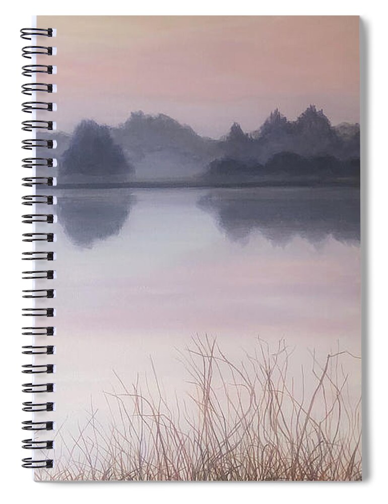 Water Spiral Notebook featuring the painting Soft Water by Jeanette Jarmon