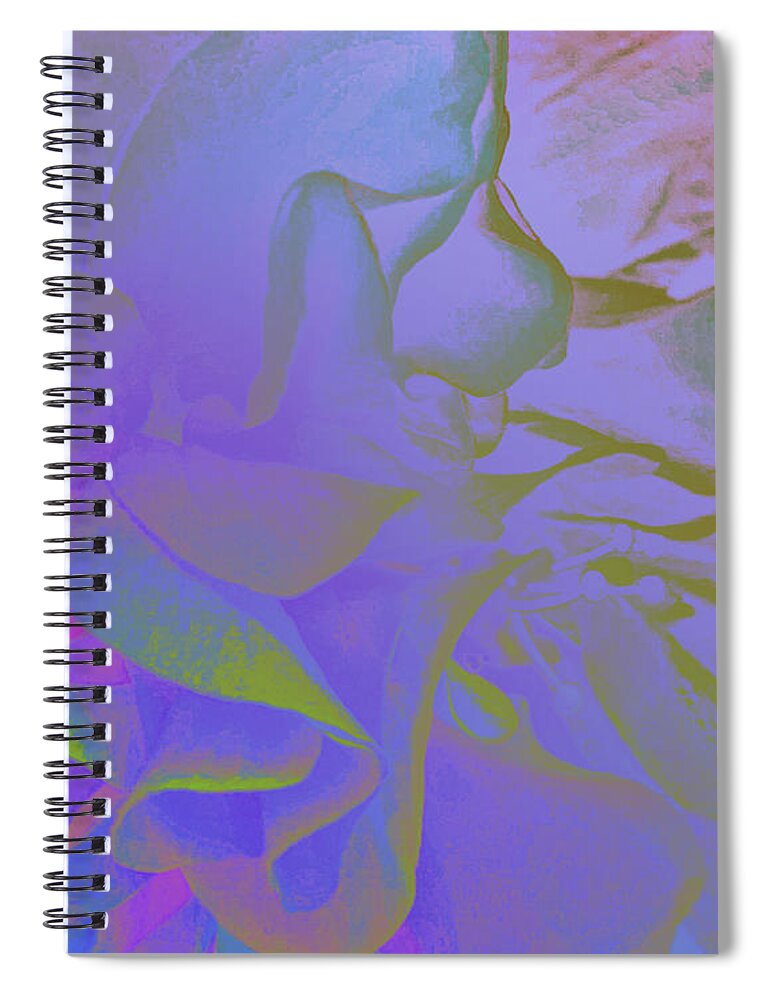 Pastels Soft Billowing Peaceful Spiral Notebook featuring the digital art Softening Aura by Glenn Hernandez