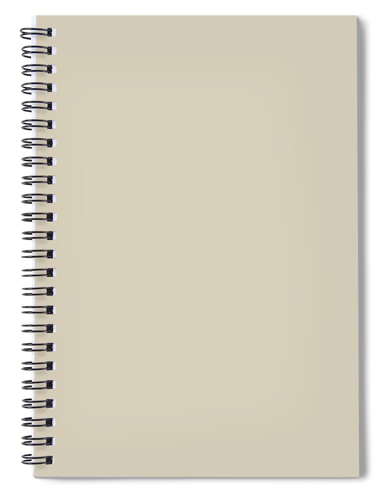 Solid Spiral Notebook featuring the digital art Solid Tan Color by Delynn Addams