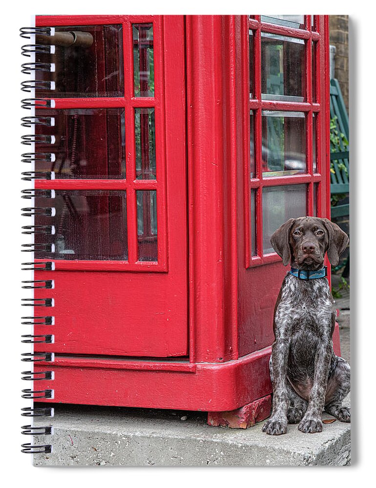Phone Spiral Notebook featuring the photograph Something to Talk About by Douglas Wielfaert