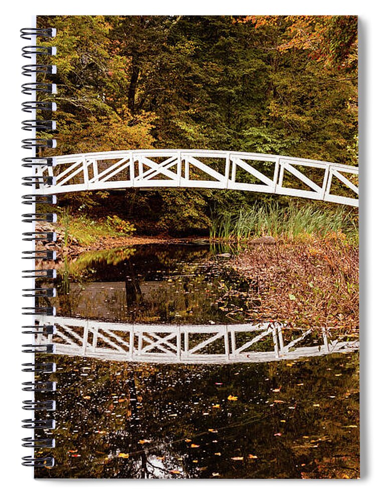 Bridge Spiral Notebook featuring the photograph Bridge Reflection by Craig A Walker