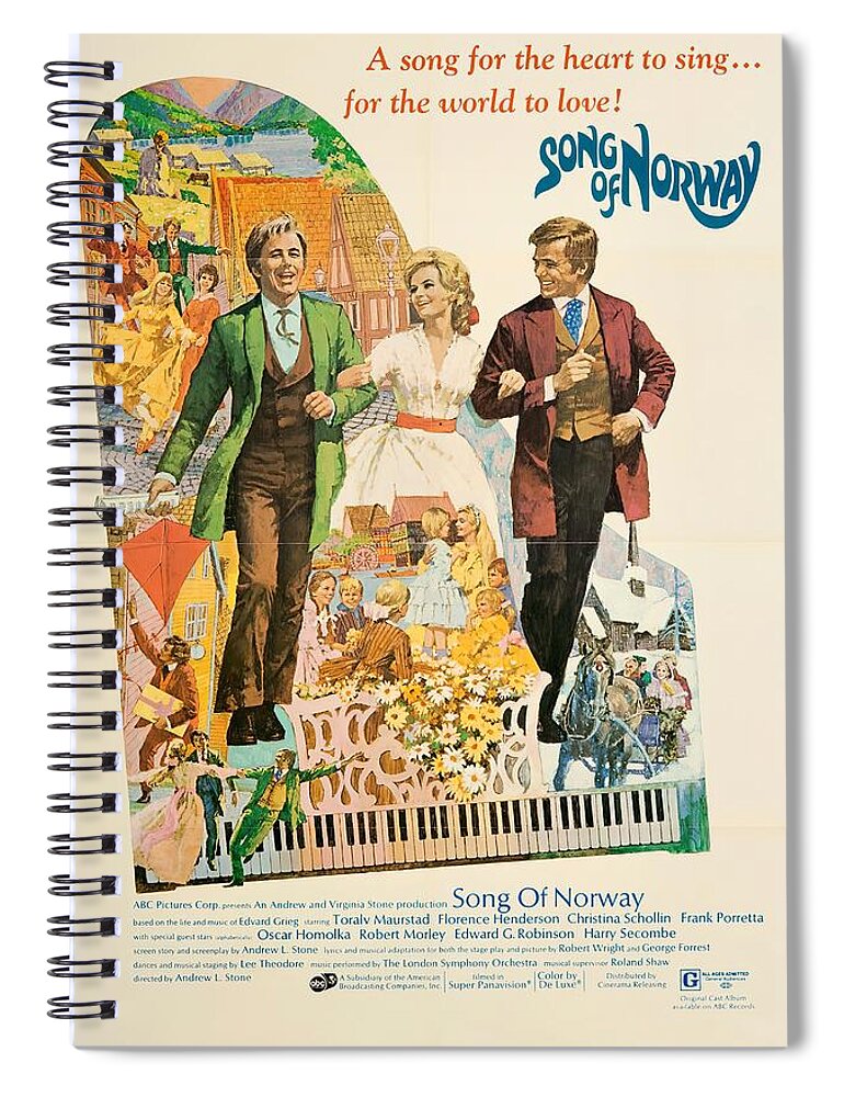 Synopsis Spiral Notebook featuring the mixed media ''Song of Norway'', 1970, art by Howard Terpning by Movie World Posters