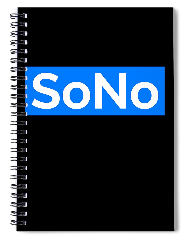 Cool Spiral Notebook featuring the digital art SoNo South Norwalk Connecticut by Flippin Sweet Gear