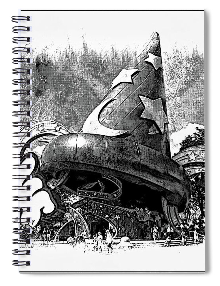 Sorcerer Hat Spiral Notebook featuring the photograph Sorcerer Hat by FineArtRoyal Joshua Mimbs