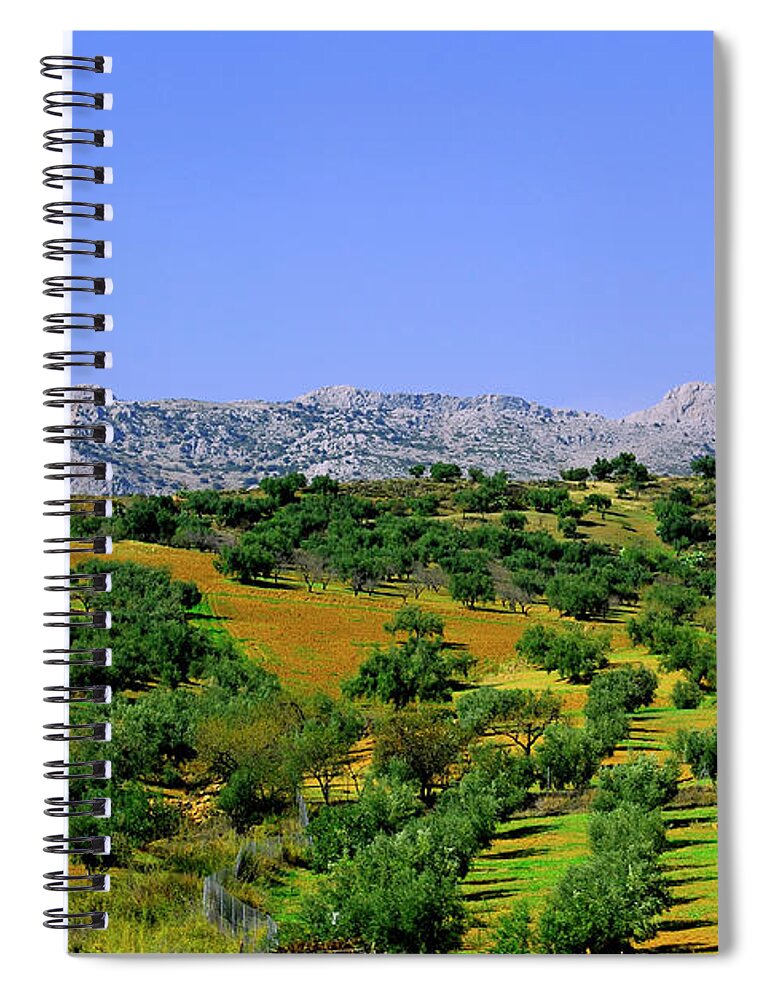 Mount Spiral Notebook featuring the photograph South Spain by Severija Kirilovaite
