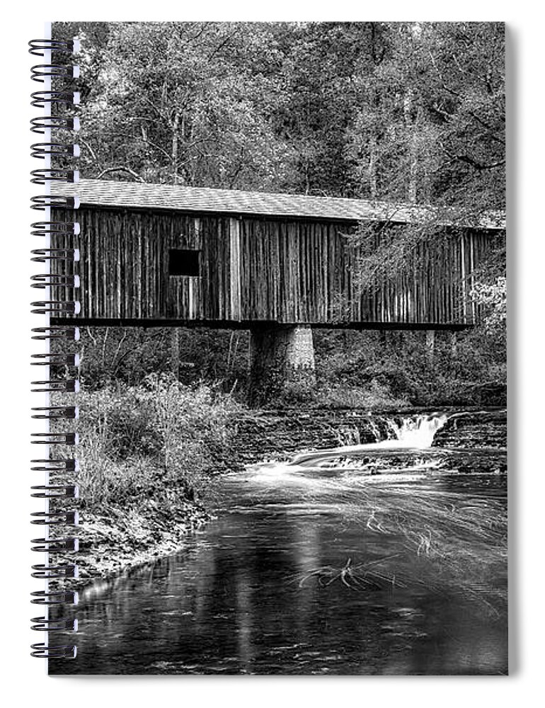 Black And White Spiral Notebook featuring the photograph Southern Gem III in Black and White by DB Hayes