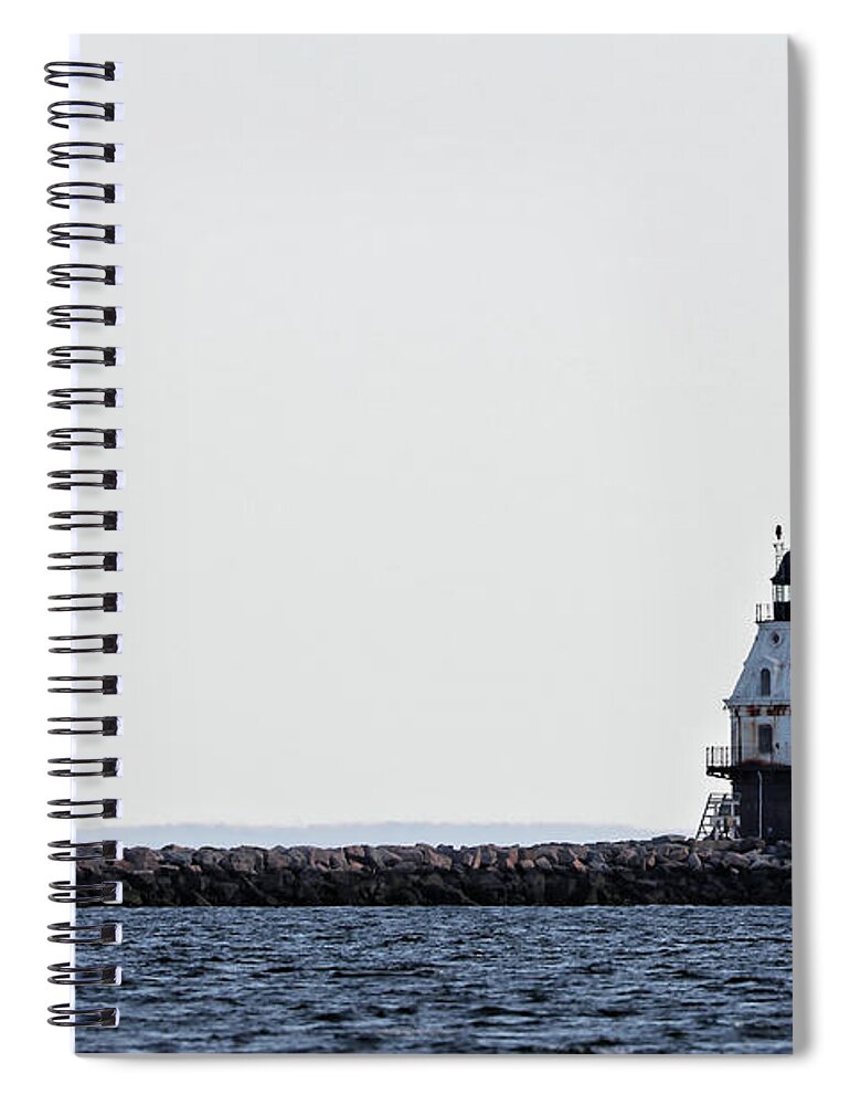 Southwest Ledge Lighthouse Spiral Notebook featuring the photograph Southwest Ledge Lighthouse by Doolittle Photography and Art