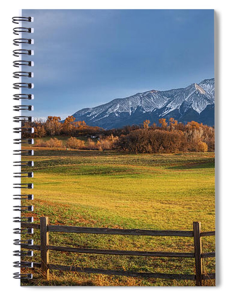 Colorado Spiral Notebook featuring the photograph Spanish Sunset by Darren White