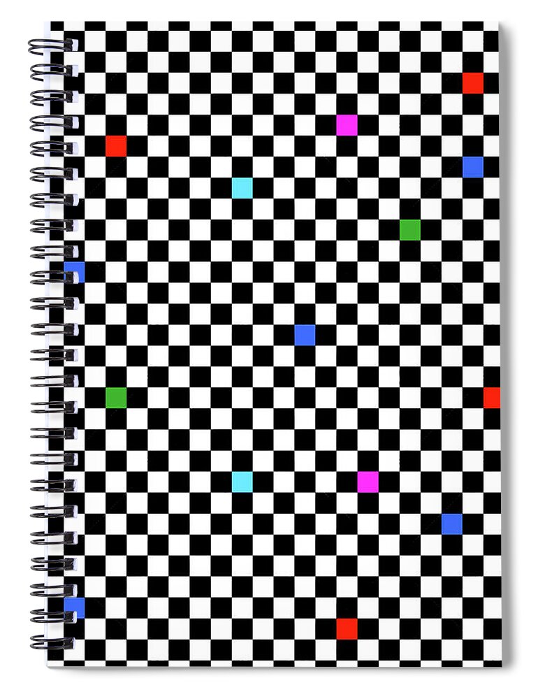 Colors Spiral Notebook featuring the mixed media Sparkling Colors by Gianni Sarcone