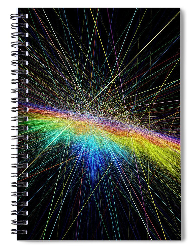 Rick Drent Spiral Notebook featuring the digital art Spectrum by Rick Drent