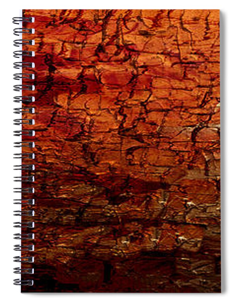 Spirit Spiral Notebook featuring the digital art Spirit Fire by Linda Bailey