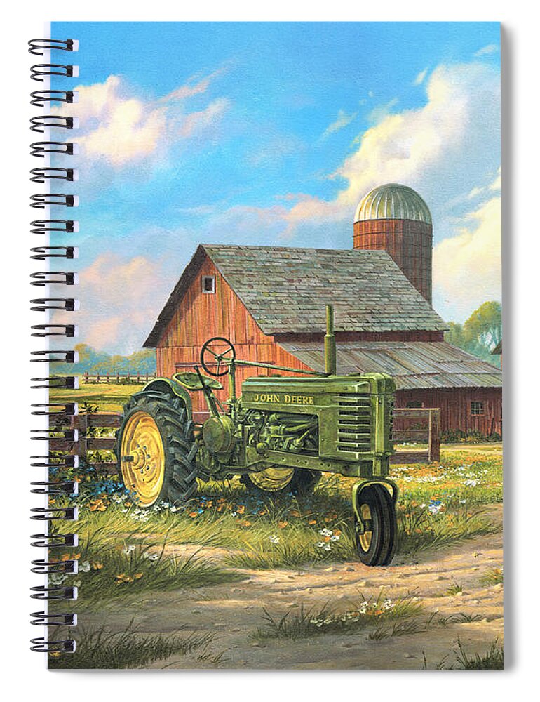 Michael Humphries Spiral Notebook featuring the painting Spirit of America by Michael Humphries