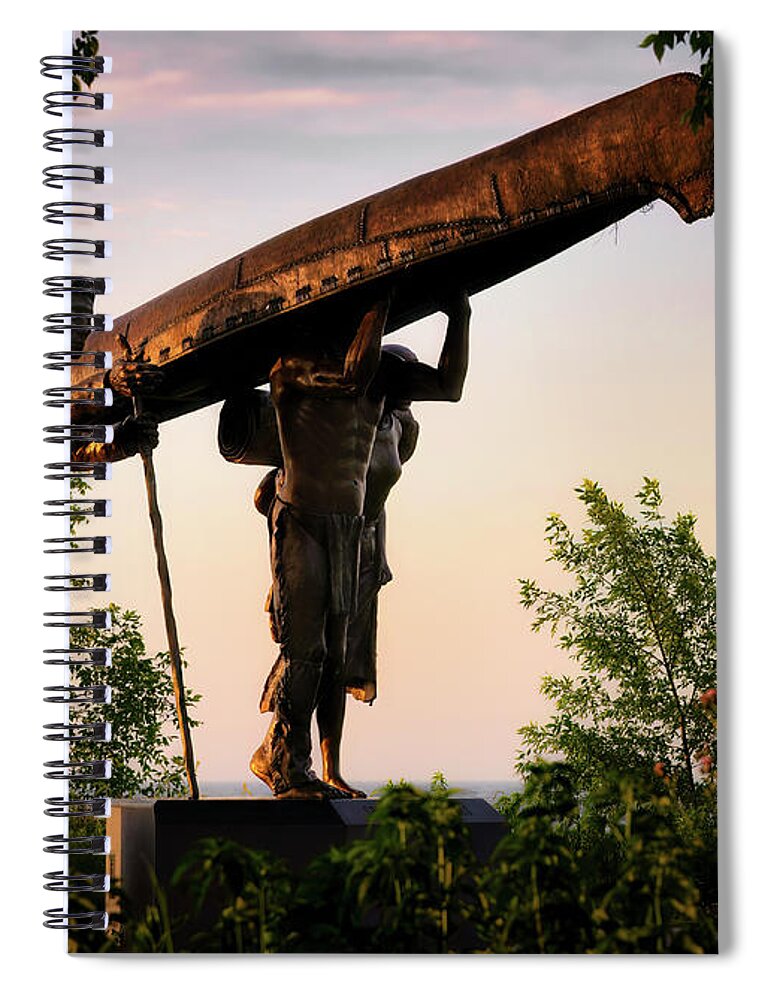 America's Dairyland Spiral Notebook featuring the photograph Spirit of the Rivers 1 by Bill Chizek