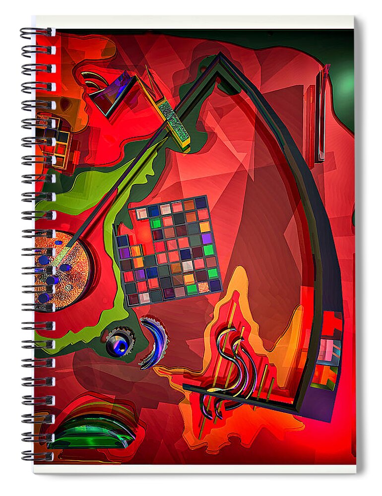 Digital Spiral Notebook featuring the photograph Spiritual revolution v7.0 by Andrei SKY