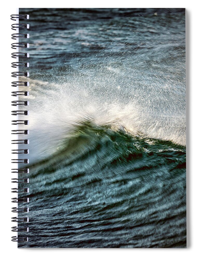Wave Spiral Notebook featuring the photograph Splash by Mike Santis