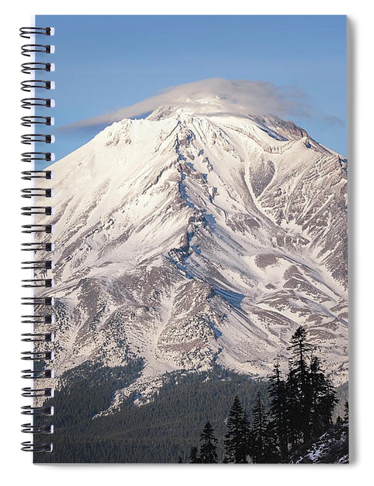 California Spiral Notebook featuring the photograph Splendorous Mt. Shasta by Gary Geddes