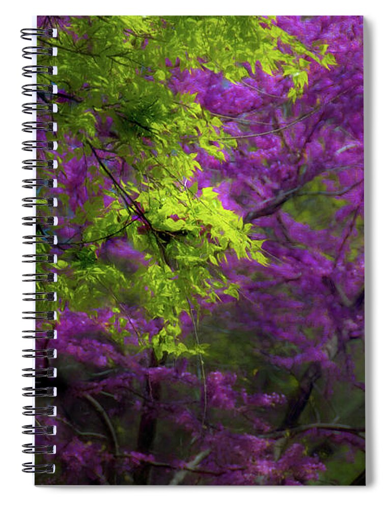 Purple Spiral Notebook featuring the photograph Spring Arrives by Jim Signorelli