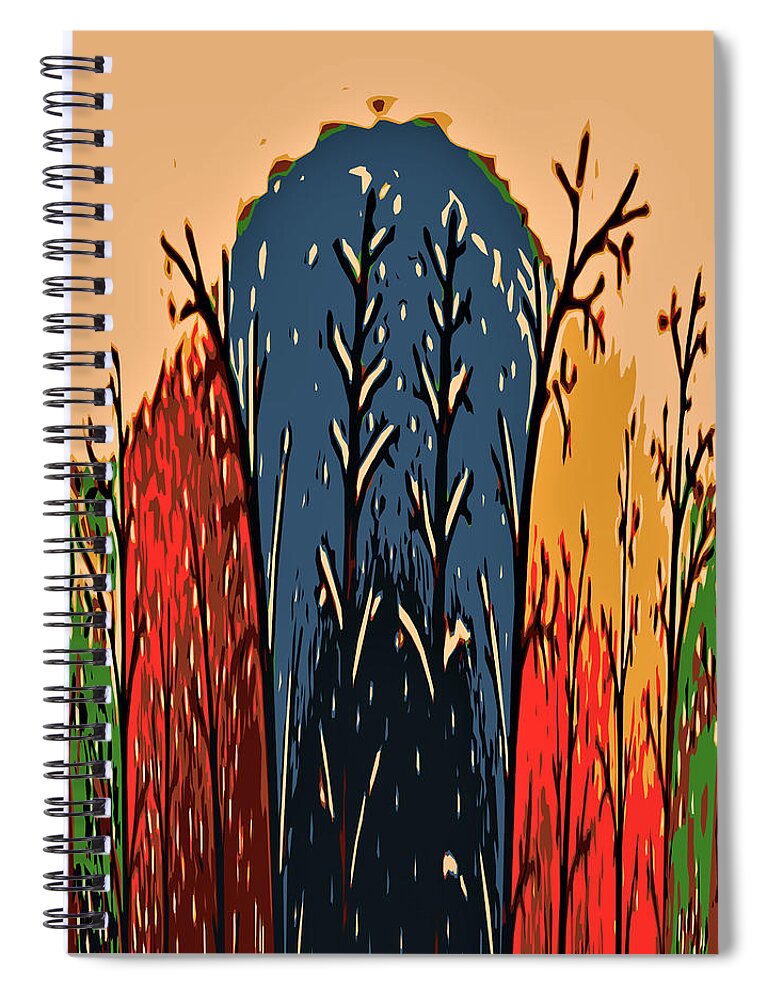 Nature Spiral Notebook featuring the digital art Spring Bloom by Ronald Mills