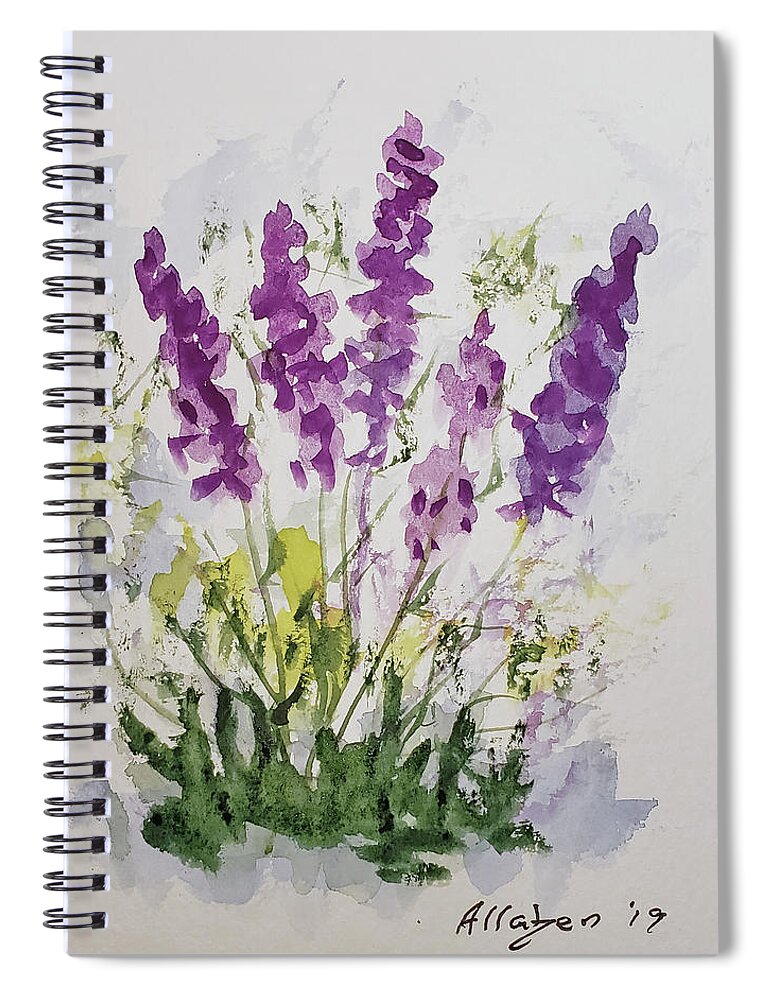 Flowers Spiral Notebook featuring the painting Spring Flowers by Stanton Allaben