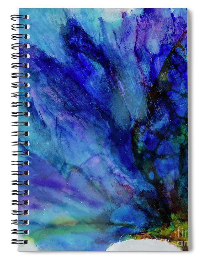 Dramatic Spiral Notebook featuring the painting Spring for Angela by Anita Thomas