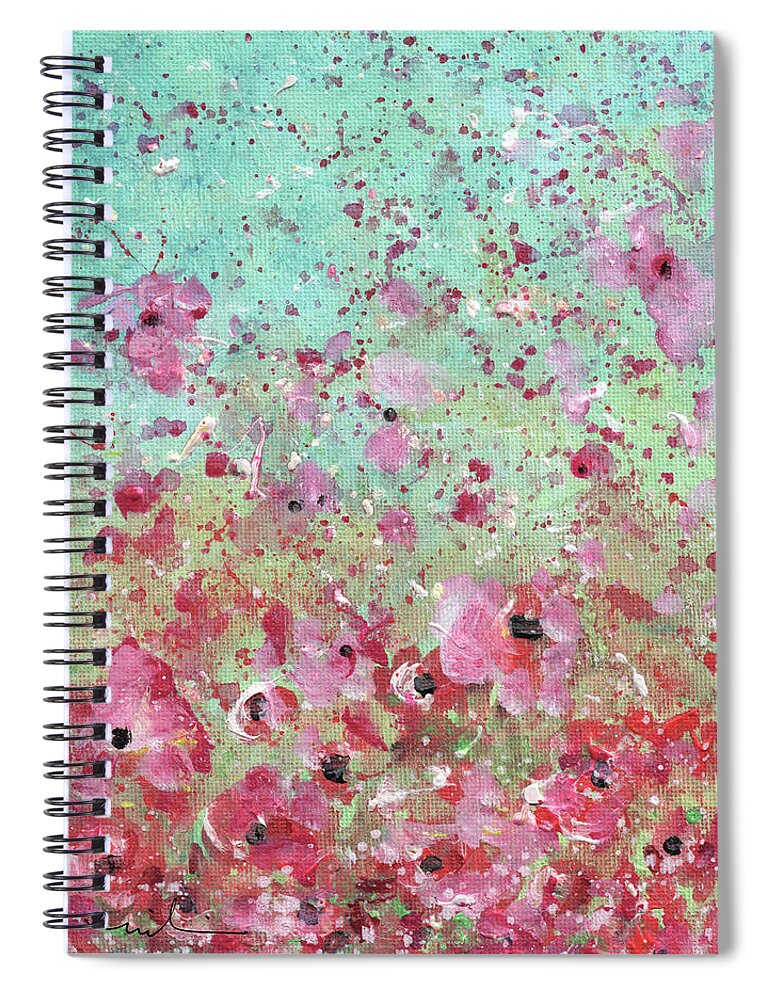 Spring Spiral Notebook featuring the painting Spring Is In The Air 13 by Miki De Goodaboom