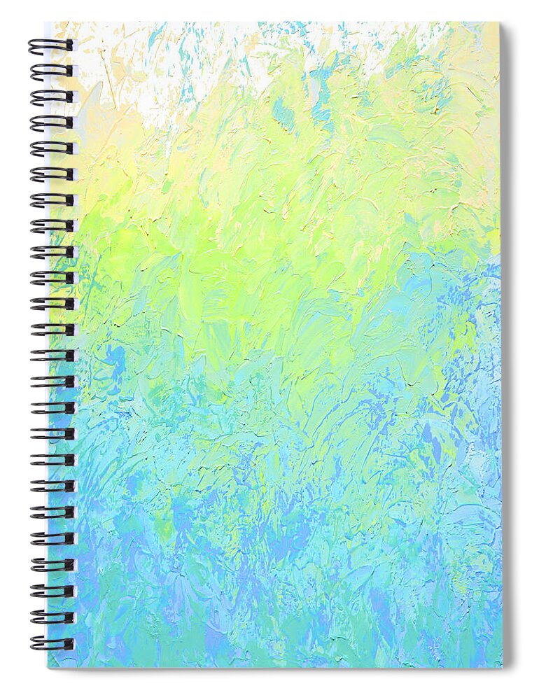 Spring Spiral Notebook featuring the painting Spring Morning by Linda Bailey