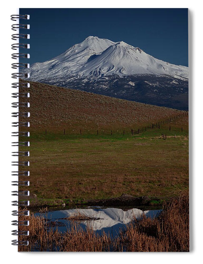 Mount Shasta Spiral Notebook featuring the photograph Spring Reflection by Ryan Workman Photography