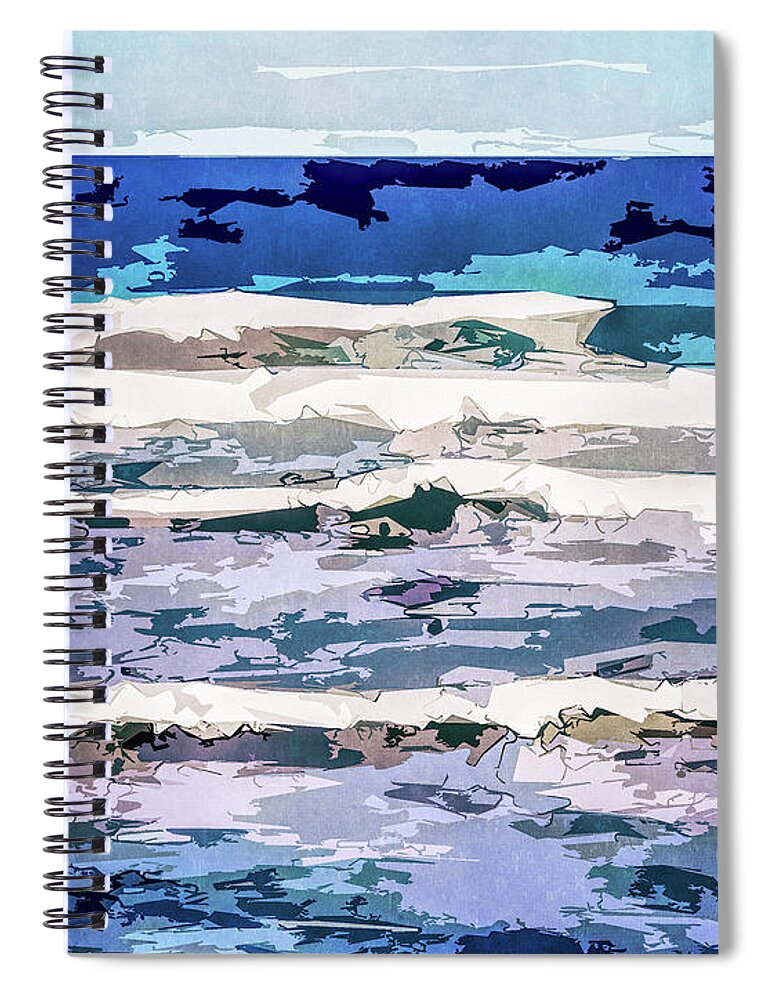 Seasonal Spiral Notebook featuring the digital art Spring Thaw by Phil Perkins