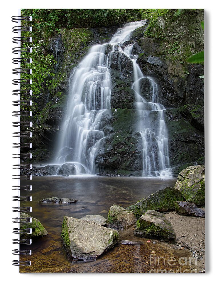 Tennessee Spiral Notebook featuring the photograph Spruce Flats Falls 18 by Phil Perkins