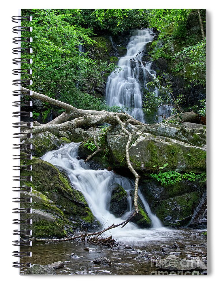 Spruce Flats Falls Spiral Notebook featuring the photograph Spruce Flats Falls 20 by Phil Perkins