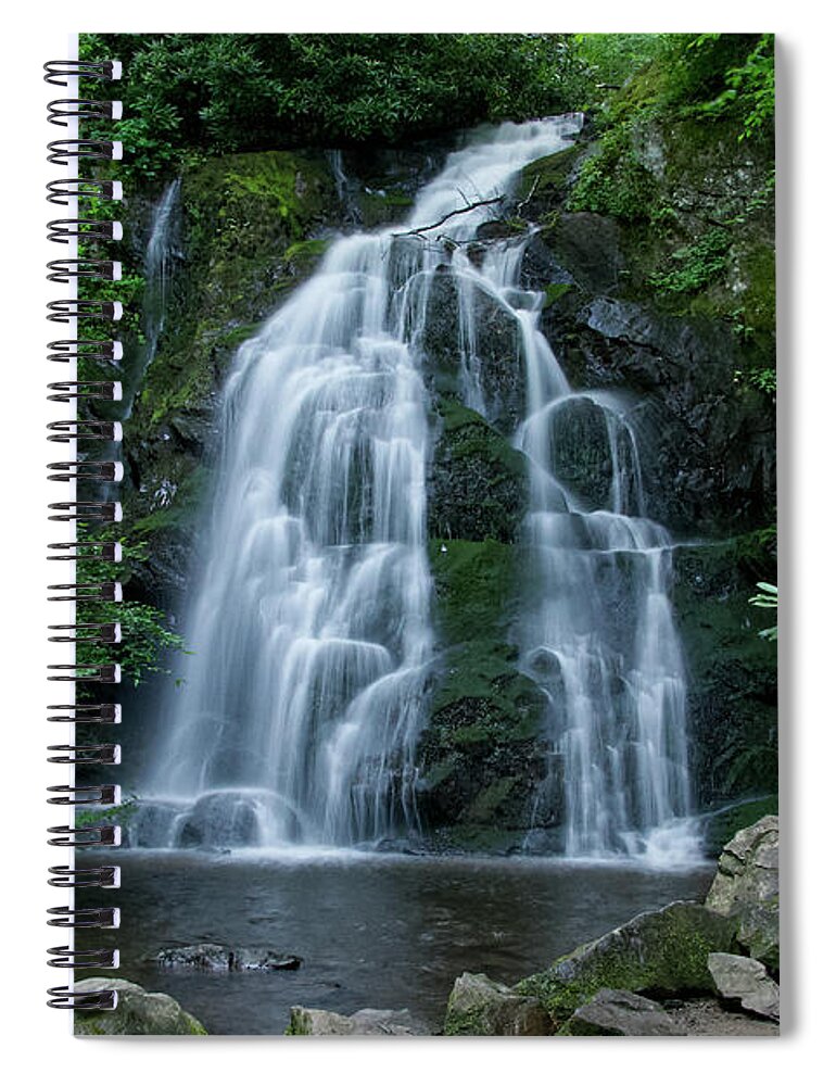 Spruce Flats Falls Spiral Notebook featuring the photograph Spruce Flats Falls 22 by Phil Perkins