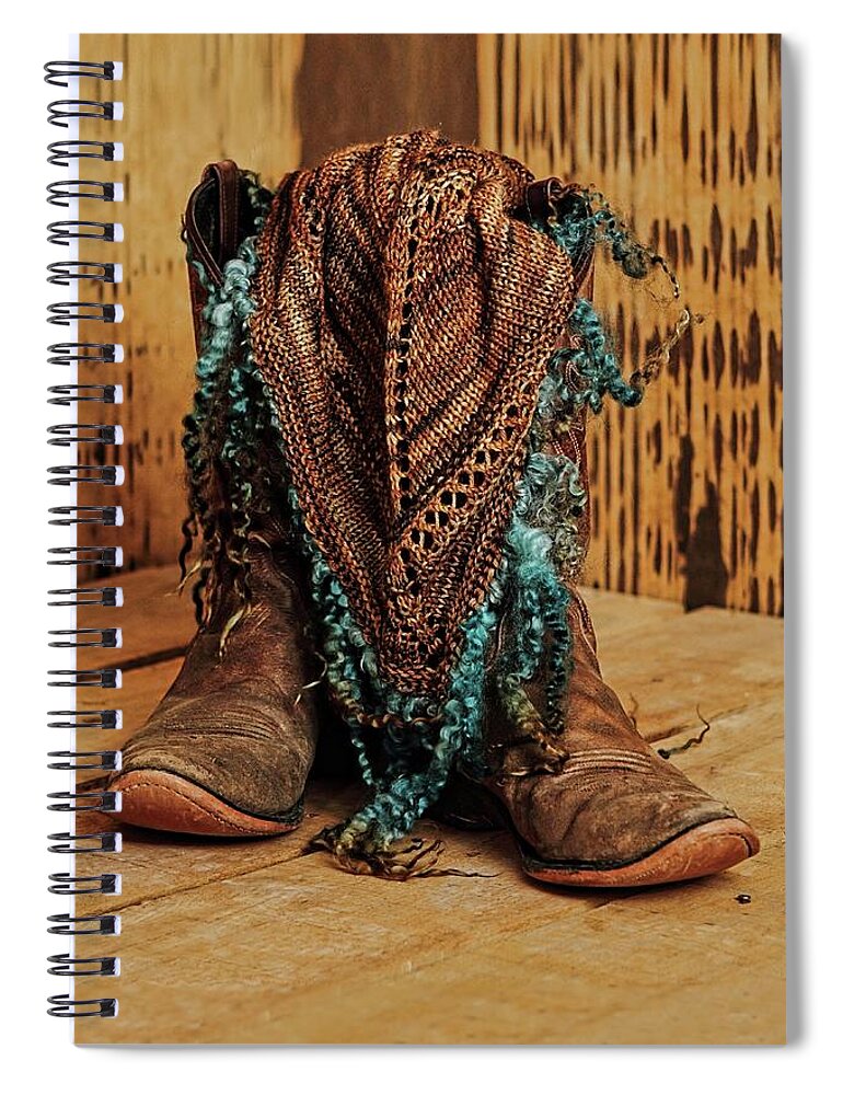 Boots Spiral Notebook featuring the photograph Square Dance by Brad Barton