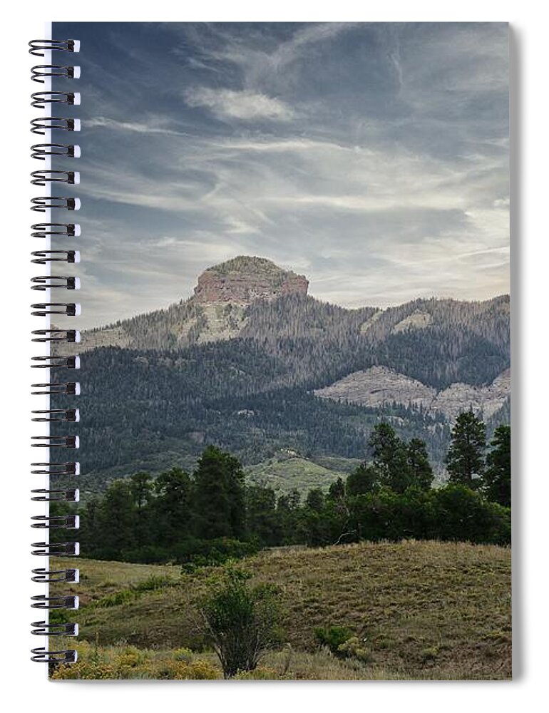 Squaretop Spiral Notebook featuring the photograph Squaretop Pagosa Springs by Veronica Batterson