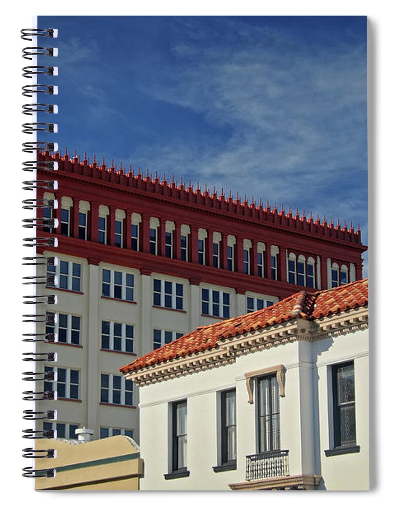 Spanish Spiral Notebook featuring the photograph St. Augustine Architecture by George Taylor