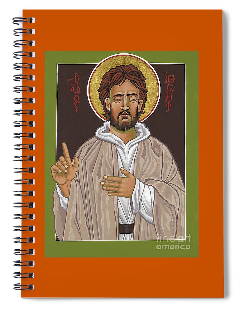 St Joseph Spiral Notebook featuring the painting St Joseph Terror of Demons 326 by William Hart McNichols