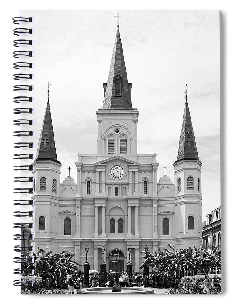 St. Louis Cathedral Spiral Notebook featuring the photograph St. Louis Cathedral by Kimberly Blom-Roemer