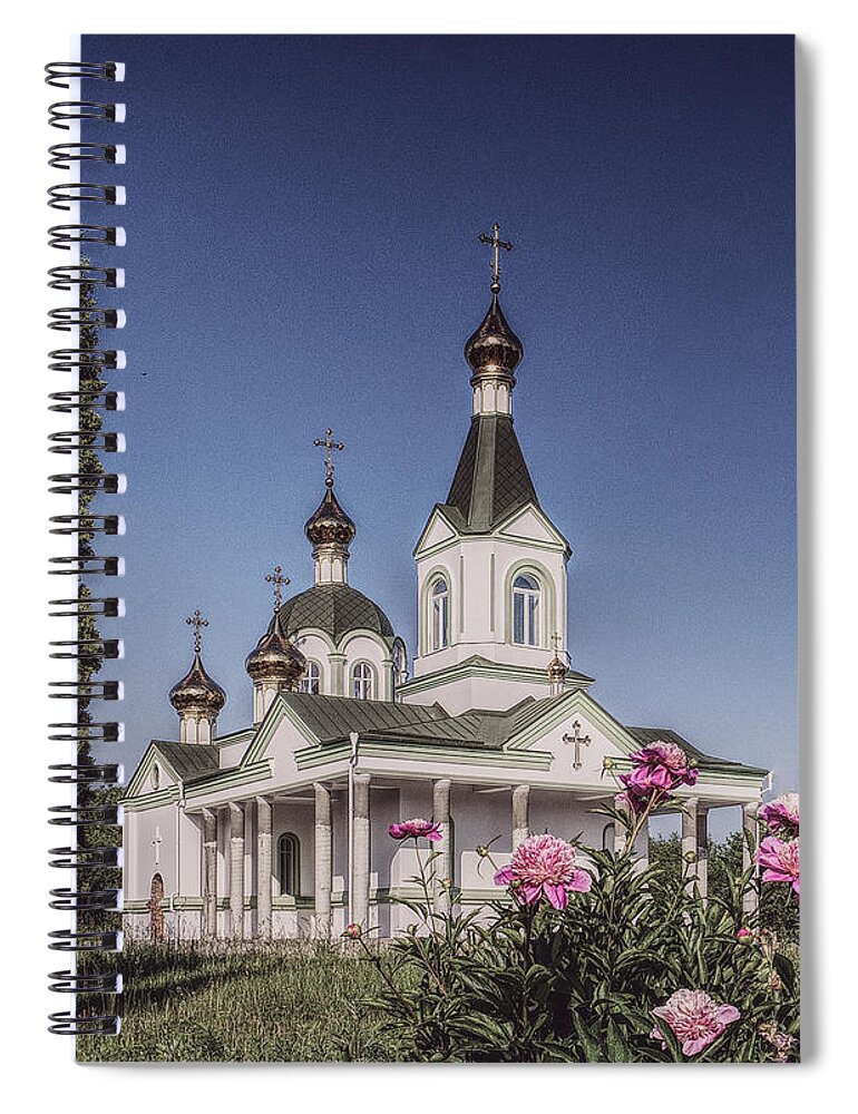 Bloom Spiral Notebook featuring the photograph St. Nicholas Church by Andrii Maykovskyi