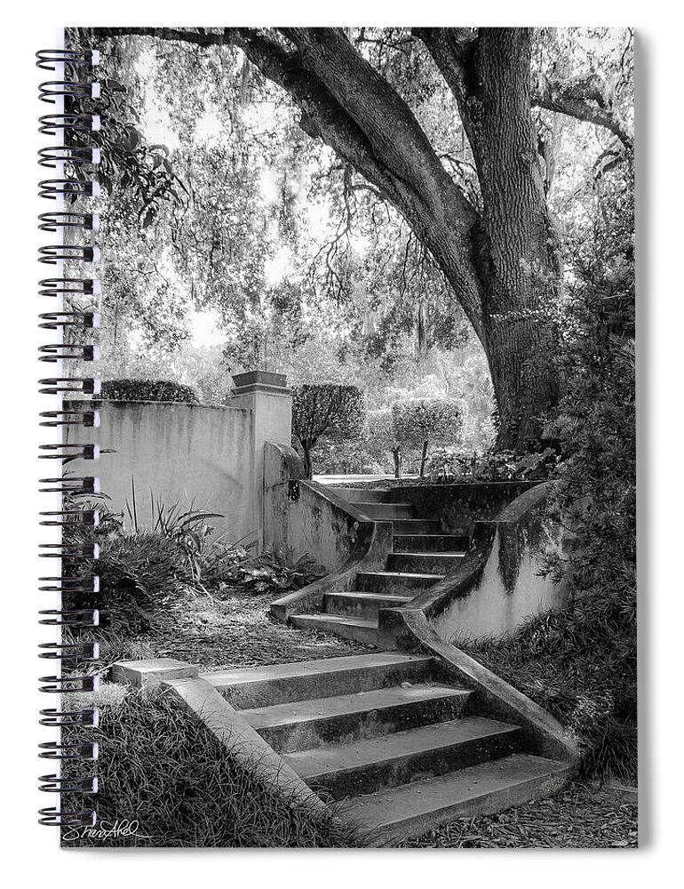 Black And White Spiral Notebook featuring the photograph Stairway to Heaven by Shara Abel