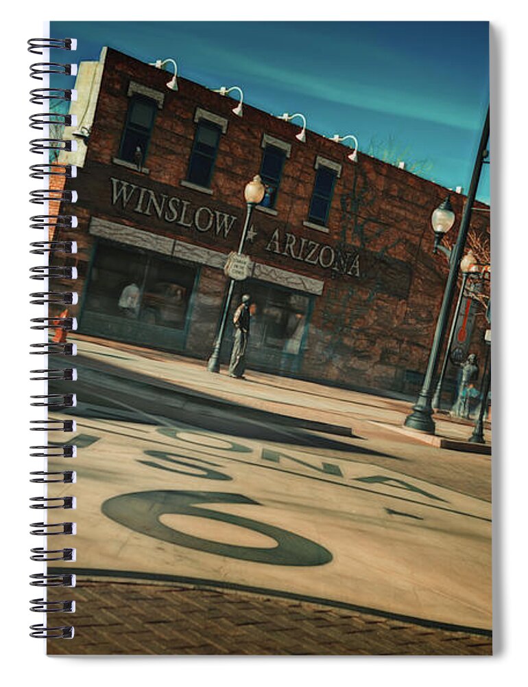 Standing On The Corner Spiral Notebook featuring the photograph Standing On The Corner by Doug Sturgess