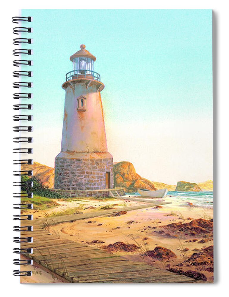 Michael Humphries Spiral Notebook featuring the painting Standing Strong Against the Wind by Michael Humphries