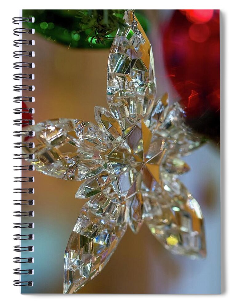 Star Spiral Notebook featuring the photograph Star Ornament by Liza Eckardt