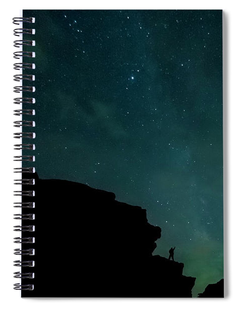 Blue Ridge Mountains Spiral Notebook featuring the photograph Starry Night by Melissa Southern