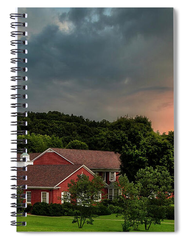 State Street United Methodist Church Spiral Notebook featuring the photograph State Street United Methodist Church by Shelia Hunt