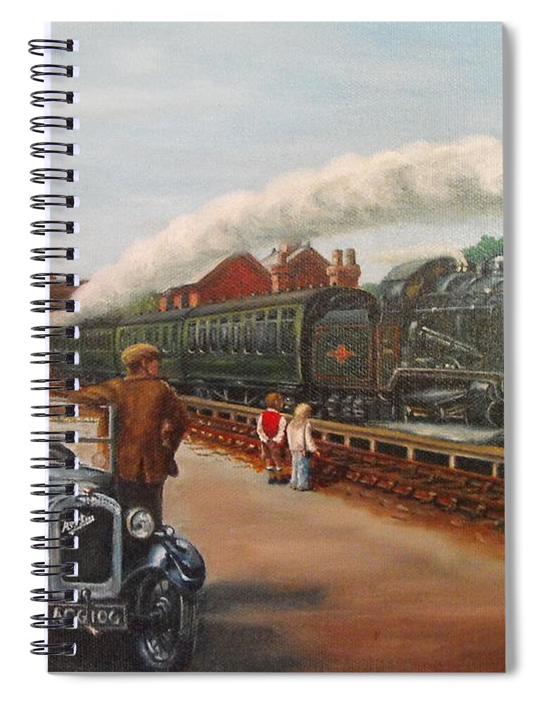 Station Spiral Notebook featuring the painting Station by HH Palliser